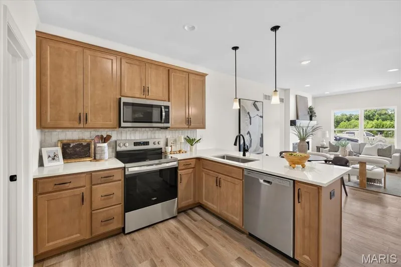 Pictures of a Bristol floor plan.  Some options shown may be optional upgrades — 108 Cottle Creek Way, Cottleville, MO 63304
