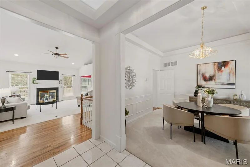 Entry foyer as you walk in — 202 Highland Meadows Drive, Wentzville, MO 63385
