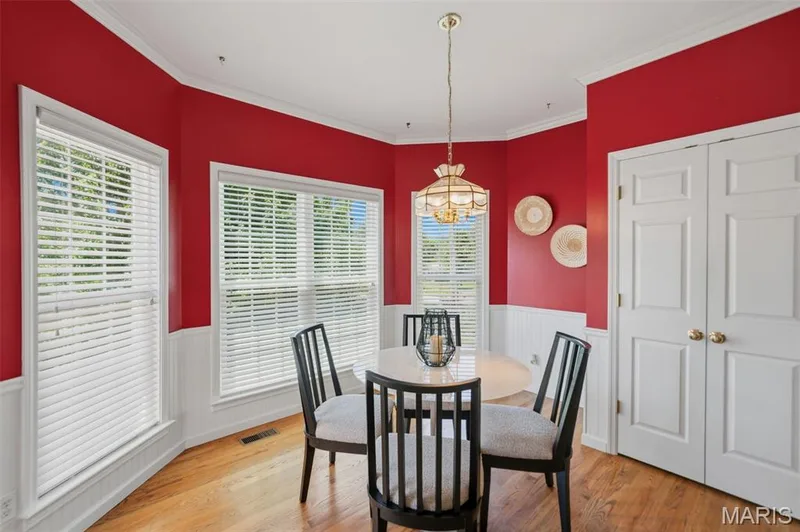 Eat in kitchen with bay window & 1 of 2 pantries! Tons of natural light! — 202 Highland Meadows Drive, Wentzville, MO 63385