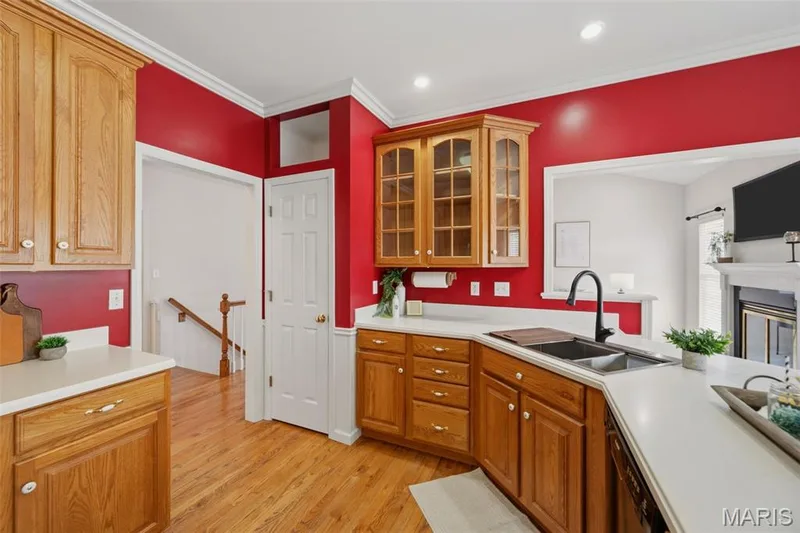 2nd pantry, custom cabinetry, & crown molding — 202 Highland Meadows Drive, Wentzville, MO 63385