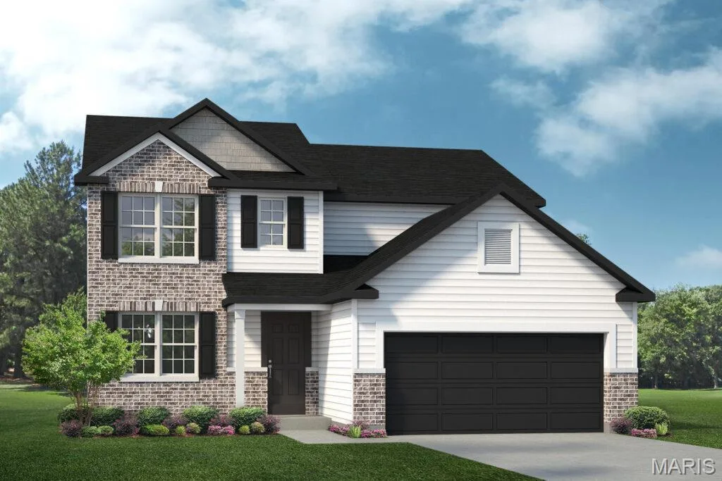 Optional Upgraded Front Elevation. INCLUDES 3 CAR GARAGE — 1 TBB OAKDALE C @CALEDONIA, O'Fallon, MO 63368