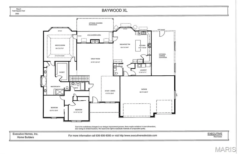 Floor plan — Lot 27 Bellevaux Place, St Charles, MO 63301