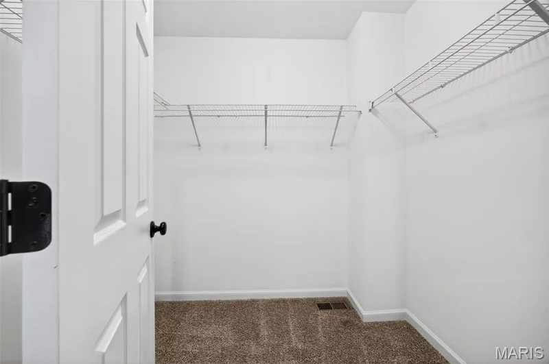 Walk-in closet with carpet flooring — 112 Creek Haven Court, Lake St. Louis, MO 63367