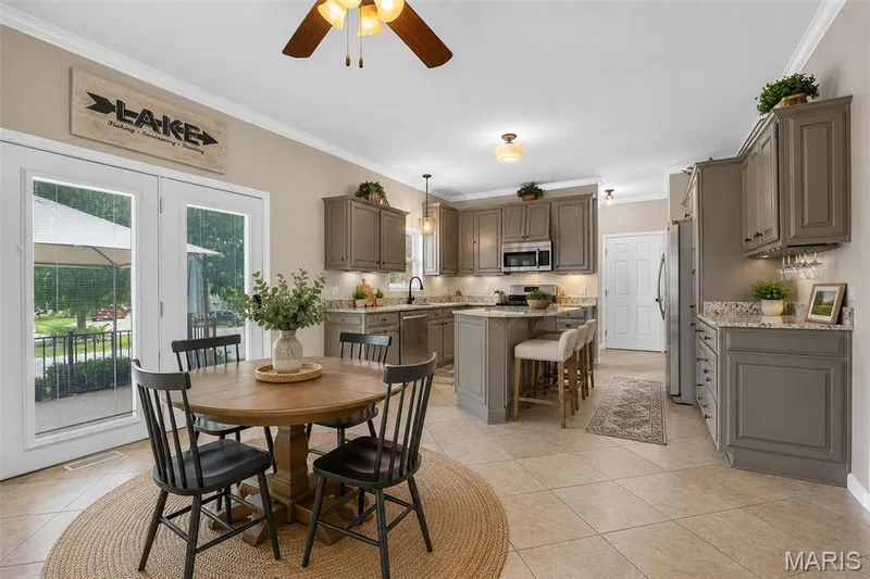 kitchen virtually staged — 110 Antoinette Terrace, Lake St. Louis, MO 63367
