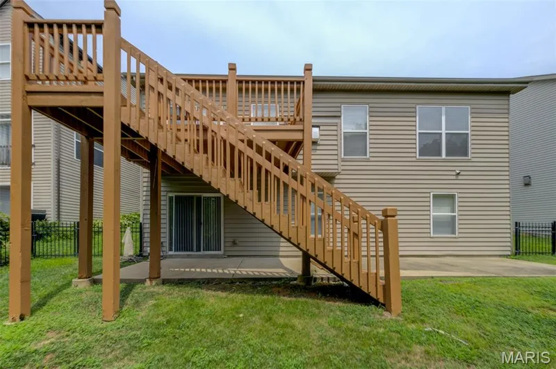 Walk out the Lower Level sliding door to the large patio — 508 Newkirk Circle, St Peters, MO 63303
