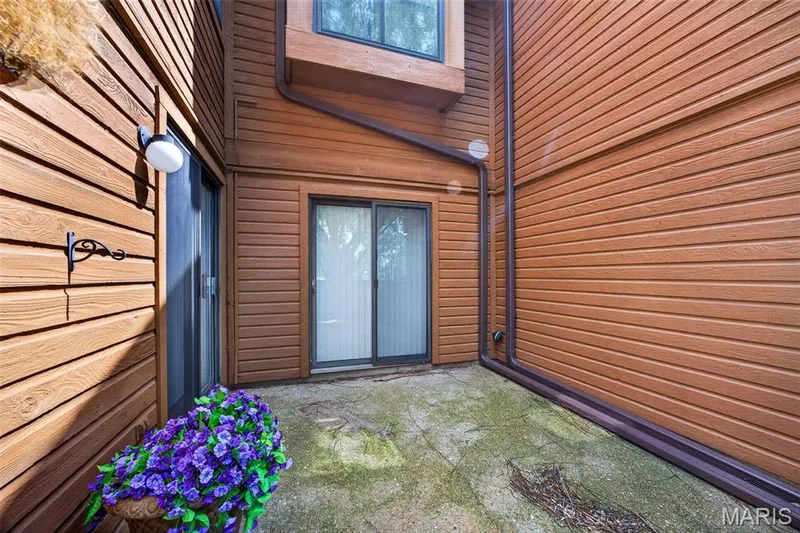 Private Patio w/ entrance from living room & bedroom. — 408 Kipling Way #A, Weldon Spring, MO 63304