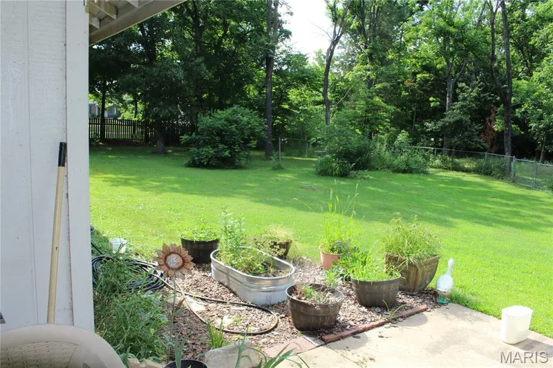 Fenced area in Backyard — 3877 Highway D, Defiance, MO 63341