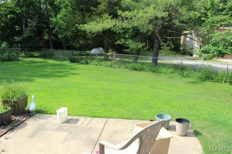 Fenced area in Backyard — 3877 Highway D, Defiance, MO 63341
