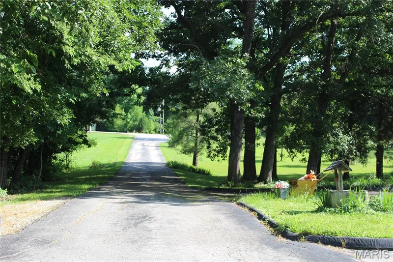 Tree-Lined Asphalt driveway — 3877 Highway D, Defiance, MO 63341