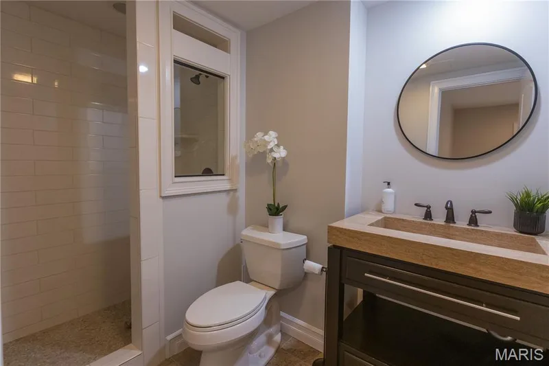Lower Level Full Bath — 220 Woodcliffe Place Drive, Chesterfield, MO 63005