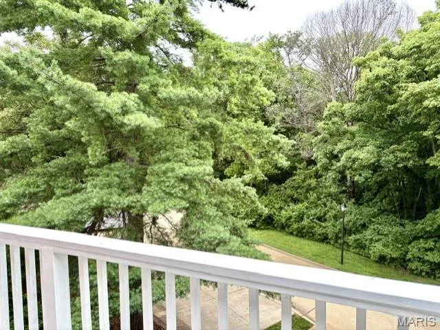 Enjoy a cup of coffee on you private deck with beautiful view. — 1525 Hampton Hall Drive #22, Chesterfield, MO 63017