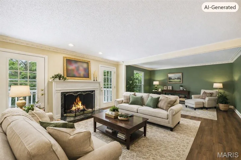 Virtually staged — 1525 Hampton Hall Drive #22, Chesterfield, MO 63017