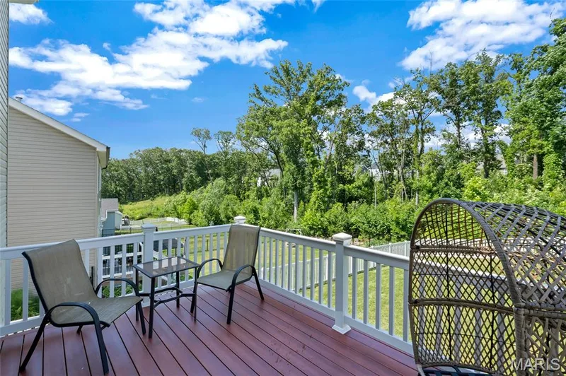 Maintenance free deck off breakfast room — 425 Dusty Brook Drive, O'Fallon, MO 63366