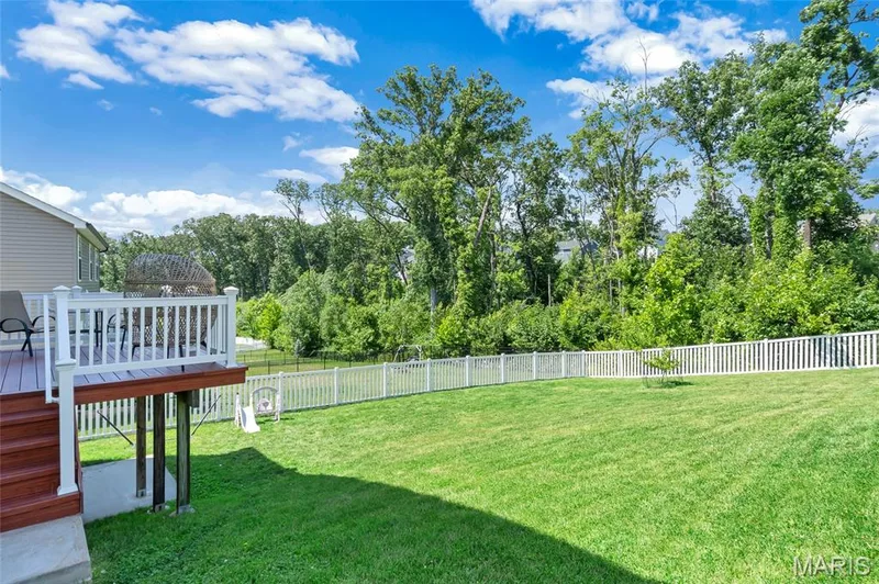 View of Private fenced backyard — 425 Dusty Brook Drive, O'Fallon, MO 63366