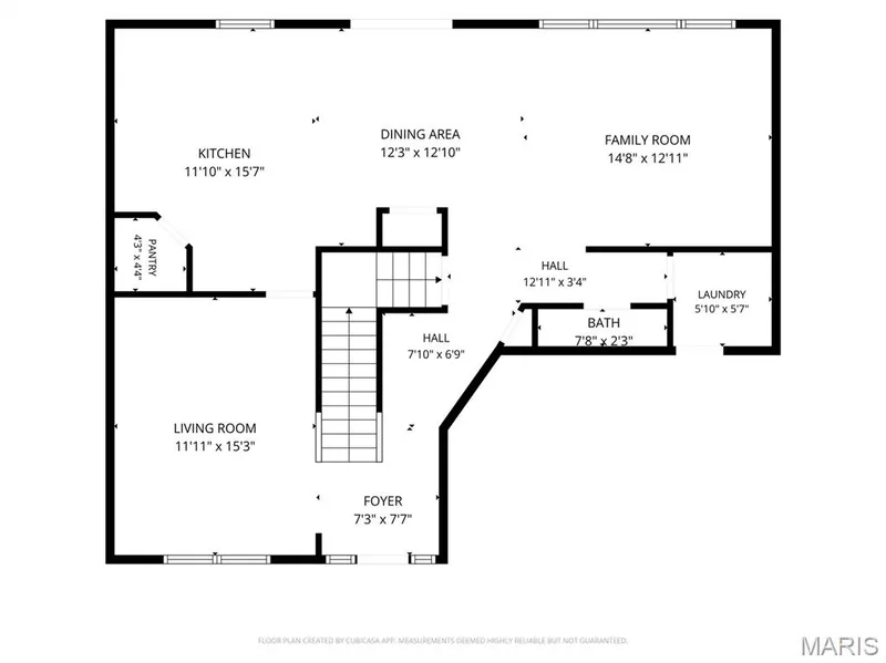 Main Level Floor Plan — 425 Dusty Brook Drive, O'Fallon, MO 63366