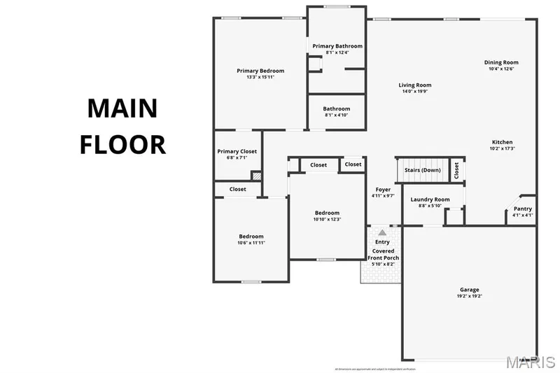 Main Floor Plan — 156 Hidden Bluffs Drive, Lake St. Louis, MO 63367