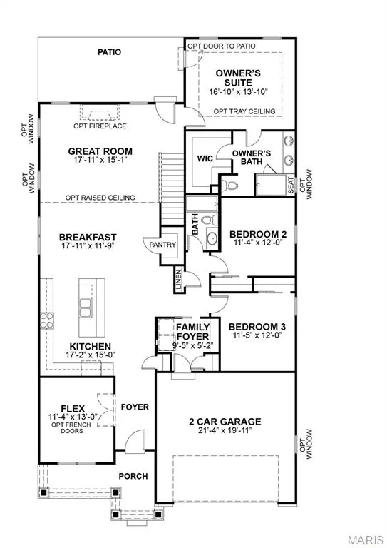 Main floor plan — 2516 Aspen Grove Court, Wildwood, MO 63040