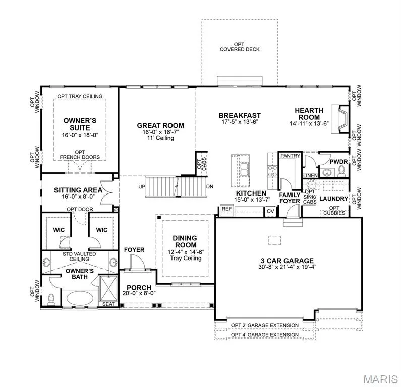 Main Floor plan — 17324 Main Street, Wildwood, MO 63040