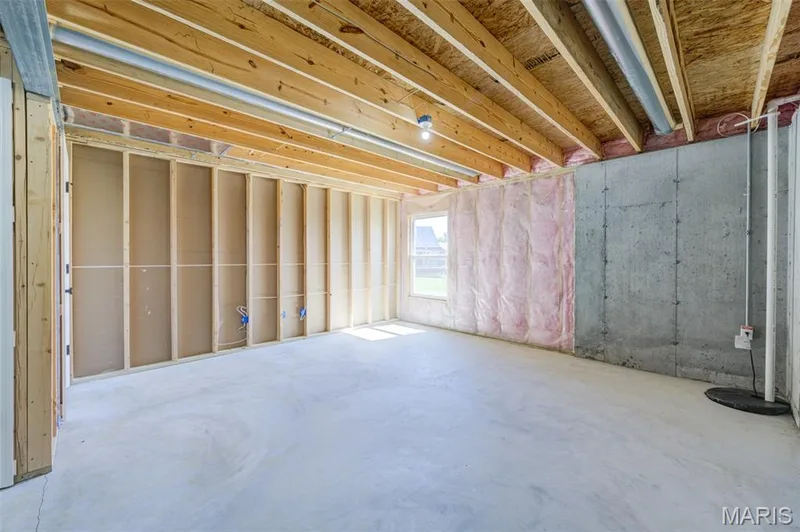 Area framed for a 4th bedroom — 118 Riding Crop Lane, Wentzville, MO 63385
