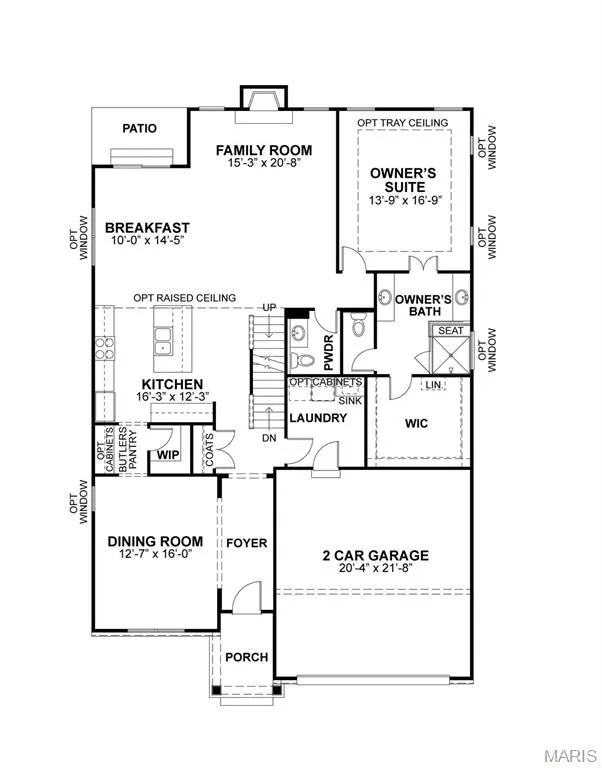 Main Floor plan — 2517 Aspen Grove Court, Wildwood, MO 63040