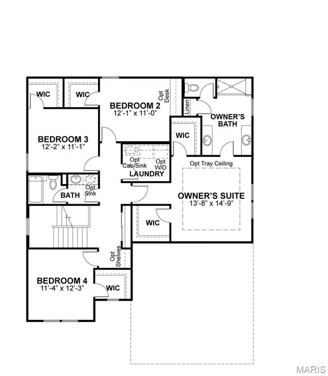 Second Floor plan — 355 Strawberry Grove Drive, O'Fallon, MO 63376