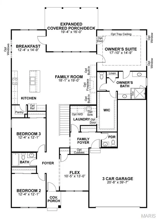 Floor plan — 1014 Santiago Trail, Cottleville, MO 63304