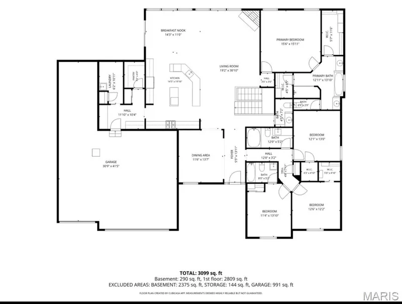 Floor plan — 401 Hamlet Court, O'Fallon, MO 63367