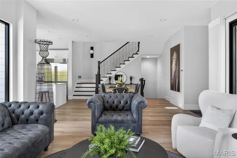 Stairs to the Private Secondary Loft/Bedroom/Bath guest suite — 16529 Waterfront Avenue, Chesterfield, MO 63017