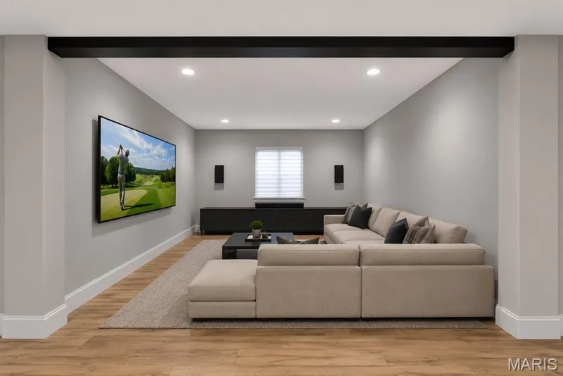 AI Rendering of area where pool table currently sets. — 16529 Waterfront Avenue, Chesterfield, MO 63017