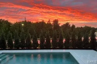 Amazing sunsets from the pool — 16529 Waterfront Avenue, Chesterfield, MO 63017