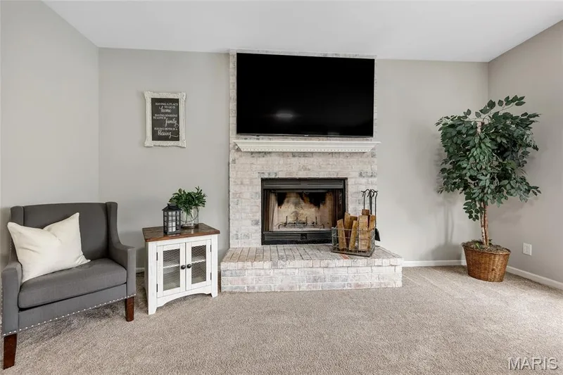 Cozy wood burning fireplace! — 501 Oxborough Court, Cottleville, MO 63376