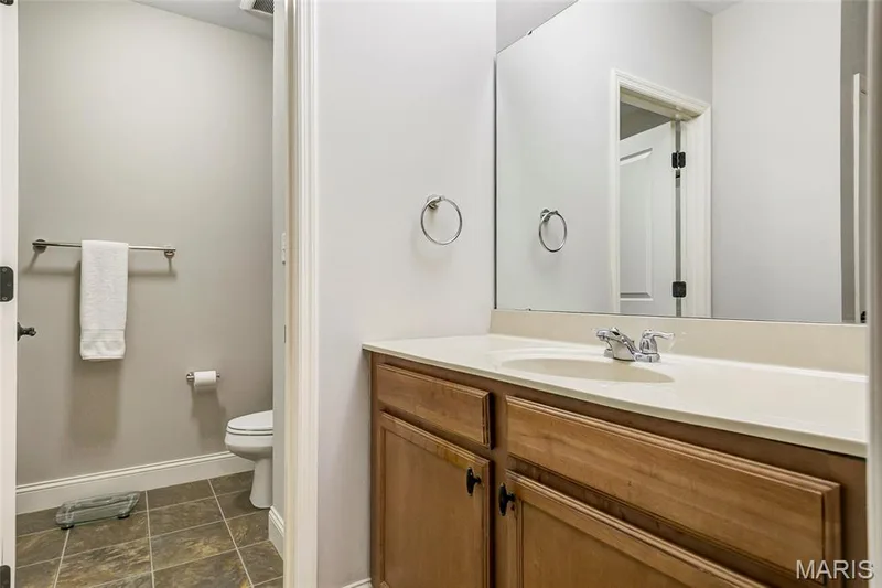 Lower level full bath servicing bedroom and family areas. — 1209 Silver Fern Drive, Lake St. Louis, MO 63367