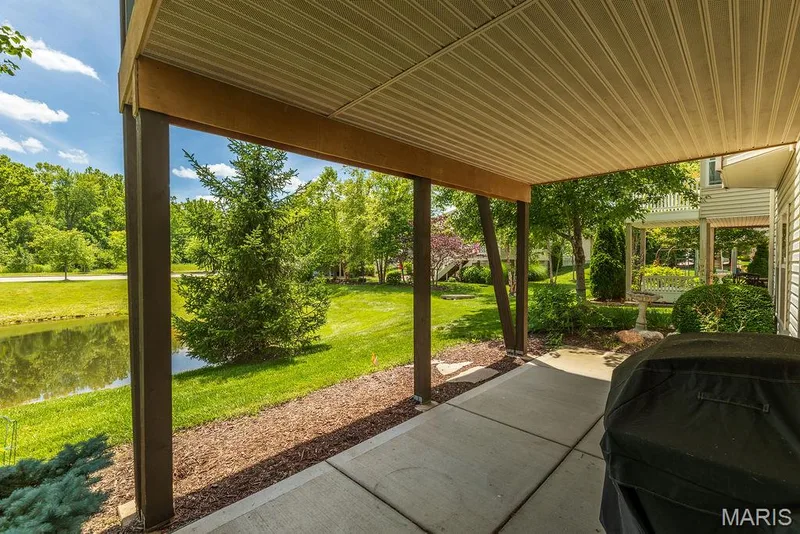 Covered patio. — 14 Burgundy Place Drive, Dardenne Prairie, MO 63368