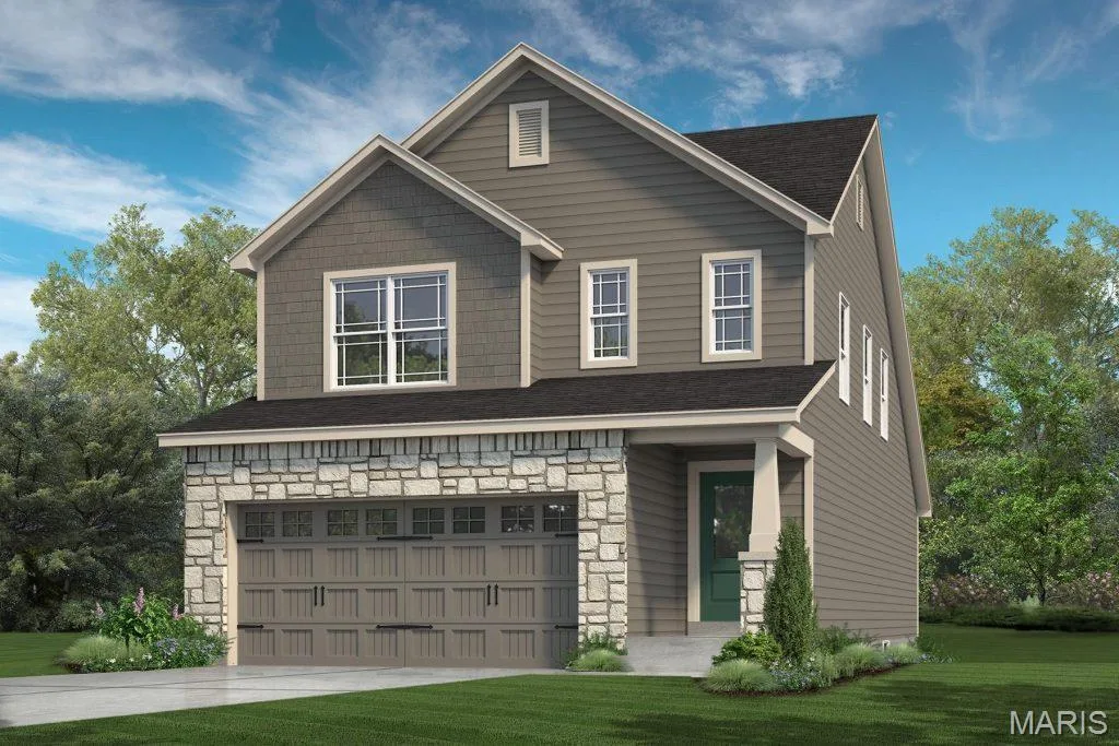 Rendering of Front Elevation — 535 Wheatfield Circle, O'Fallon, MO 63385
