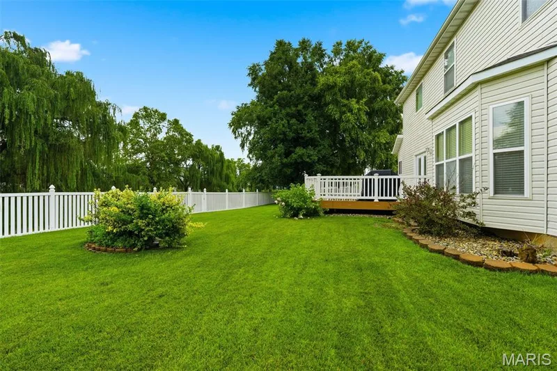 Vinyl fenced back yard — 28 Seabiscuit Drive, St Charles, MO 63301