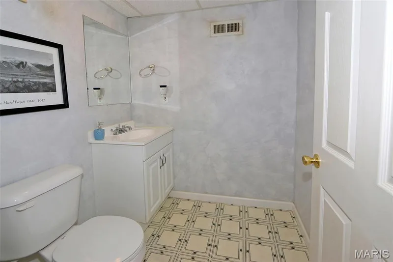 1/2 bath in lower level — 28 Seabiscuit Drive, St Charles, MO 63301