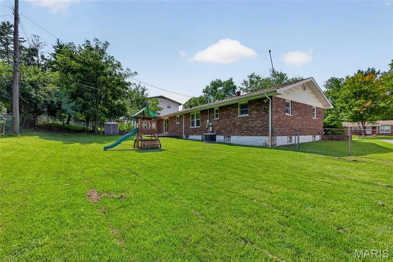 Large fenced in yard — 208 Meadowlark Lane, St Charles, MO 63301
