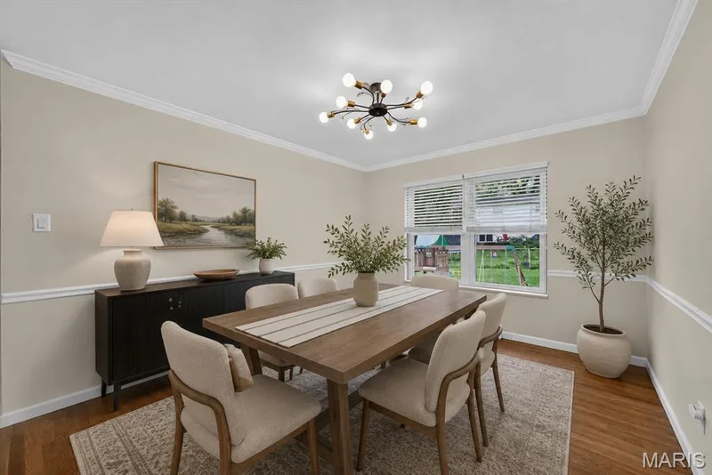 Virtually Staged Dining Room — 208 Meadowlark Lane, St Charles, MO 63301