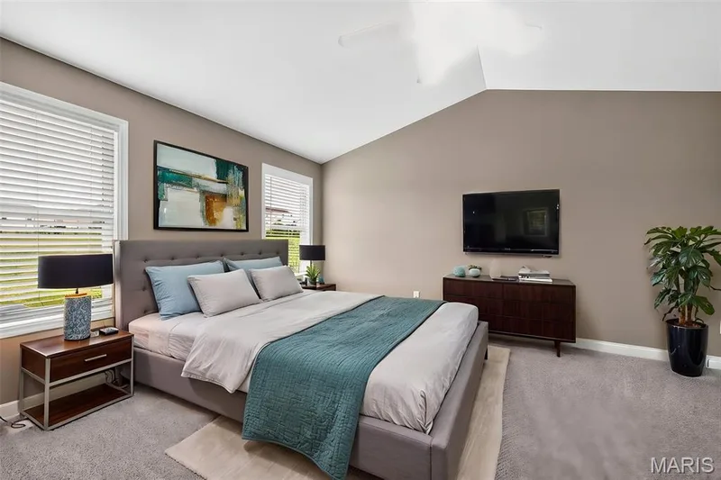 Primary Bedroom - Virtually staged — 159 Shadow Pointe Drive, Wentzville, MO 63385