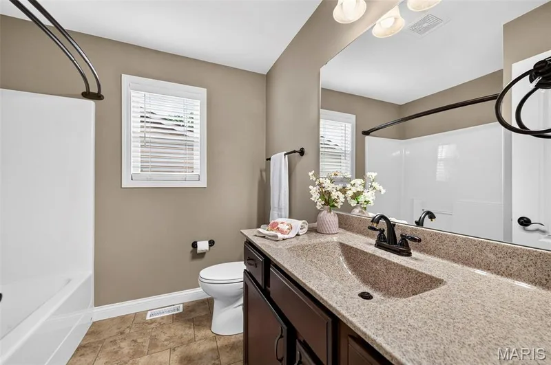 Hall Bathroom - Main Level — 159 Shadow Pointe Drive, Wentzville, MO 63385