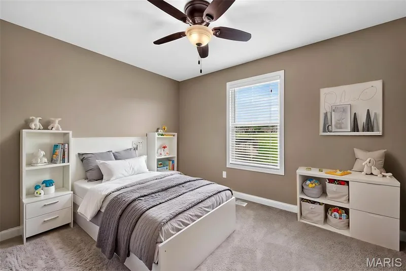 Bedroom 3 - Virtually Staged — 159 Shadow Pointe Drive, Wentzville, MO 63385