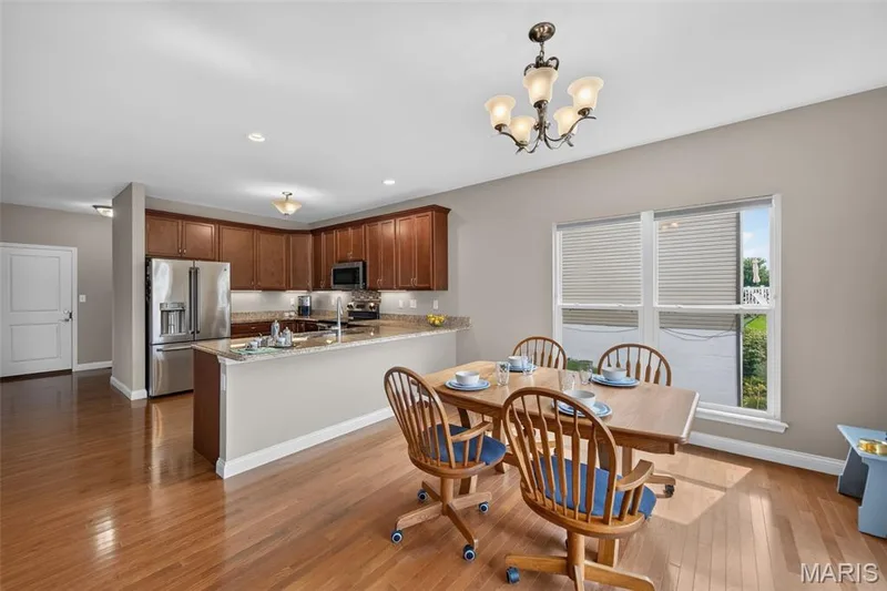 Breakfast room with large window — 1125 Duxbury Lane, O'Fallon, MO 63366