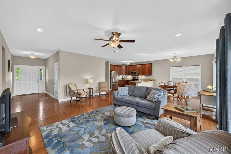 Recessed lighting, and a ceiling fan — 1125 Duxbury Lane, O'Fallon, MO 63366