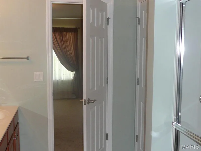 Shower, linen closet, double sinks — 118 Fallon Villa Court, O'Fallon, MO 63368