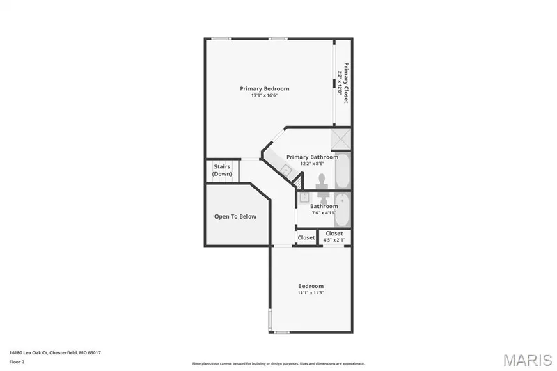 Floor plan — 16180 Lea Oak Court, Chesterfield, MO 63017