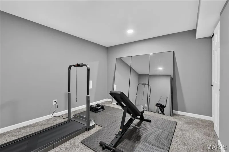 bonus room/gym/sleeping area — 206 Hawksbury Place, O'Fallon, MO 63368