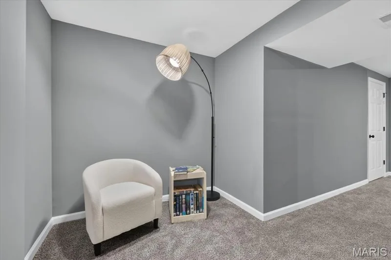Lower level "den" space or could convert into more storage — 206 Hawksbury Place, O'Fallon, MO 63368