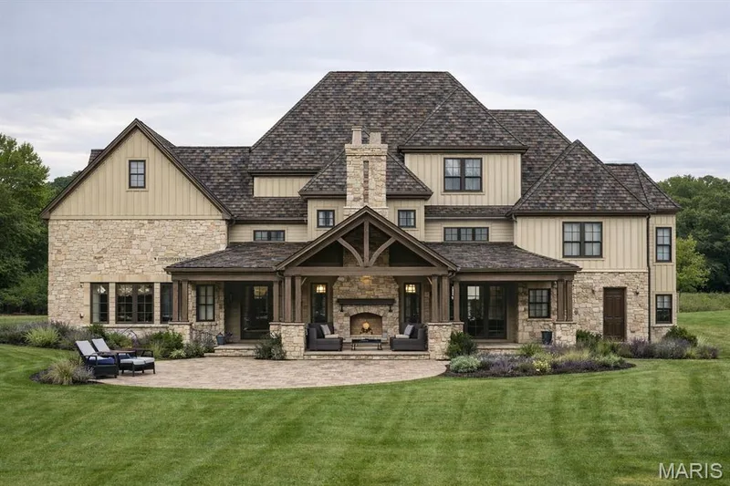 AI Rendering of the Rear Elevation of the Home — 16404 Clayton Road, Wildwood, MO 63011