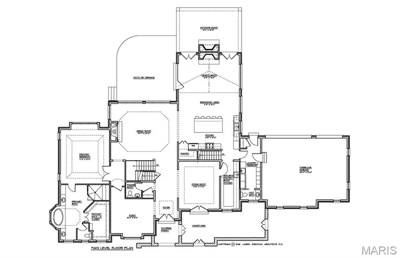 Main Level floor plan — 16404 Clayton Road, Wildwood, MO 63011
