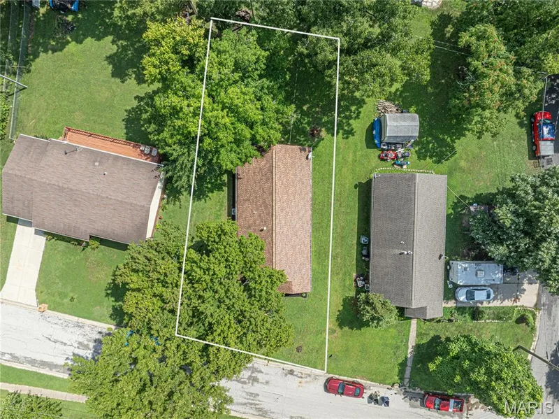 lines are approximate and not a survey — 356 Lewis Street, Wentzville, MO 63385